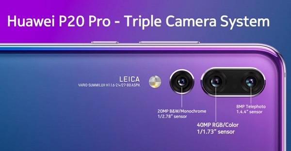 Hệ thống camera trên Huawei P20 Pro