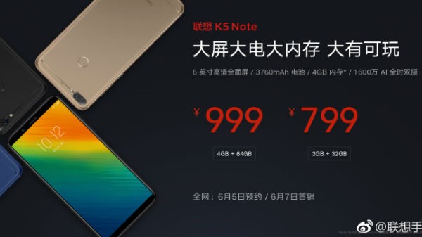 Lenovo K5 Note 2018 có cấu hình khá mạnh mẽ