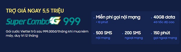 Chương trình Super Combo 4G độc quyền 