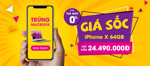 Chương trình khuyến mãi siêu hấp dẫn dành cho iPhone X 64GB tại Viettel Store