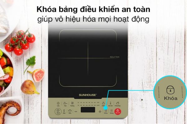 Nhấn nút “Khóa” để vô hiệu hóa mọi hoạt động giúp an toàn cho trẻ nhỏ