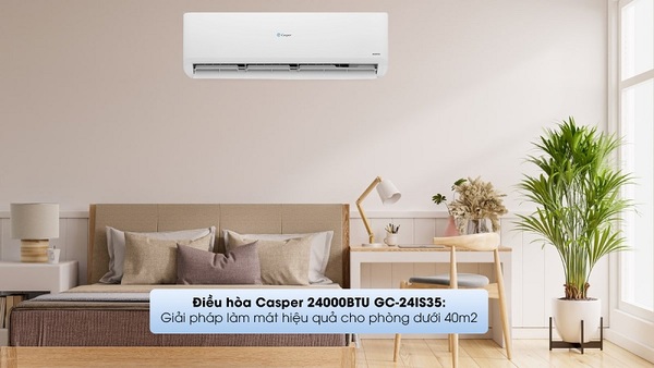 Điều hòa Casper inverter GC-24IS35 sở hữu thiết kế nguyên khối