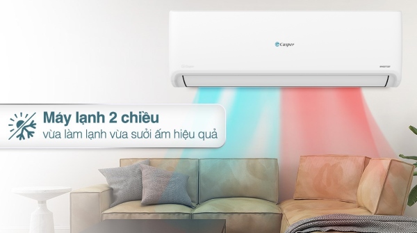 Casper Inverter 12000BTU GH-12IS33 có khả năng làm lạnh và sưởi ấm nhanh chóng