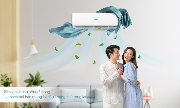 Điều hòa 2 chiều Casper được trang bị bộ lọc đa năng 3 trong 1