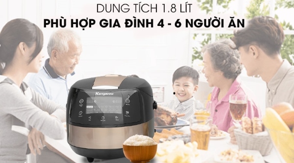 Nồi cơm Kangaroo KG18DR8 với dung tích 1.8 lít