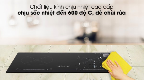 Mặt kính cường lực cao cấp.