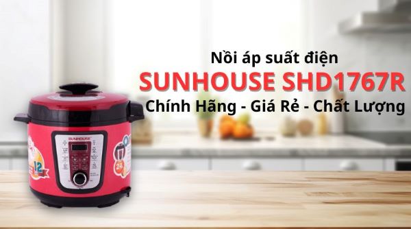 Nồi áp suất điện Sunhouse SHD1767R