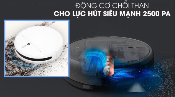 Sản phẩm được trang bị lực hút mạnh mẽ lên đến 2.500Pa với 4 cấp độ