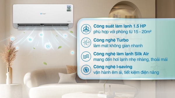 Điều hòa Casper QC-12IS36 là mẫu sản phẩm mới nhất của năm 2024