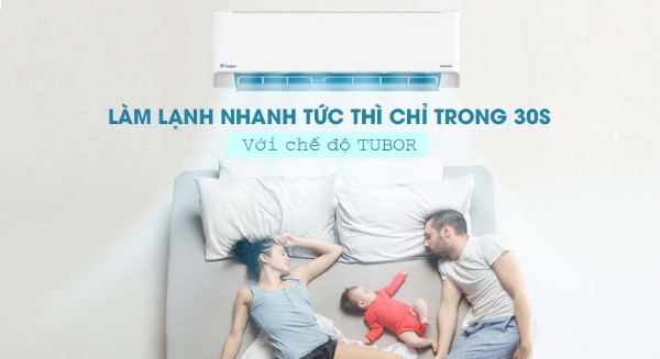 Điều hòa Casper Inverter 18000BTU 1 chiều GC-18IS33 trang bị chế độ Turbo