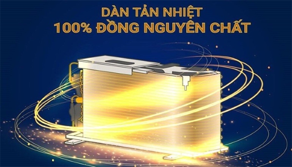 Casper Inverter 18000BTU 1 chiều GC-18IS33 trang bị ống tản nhiệt từ đồng nguyên chất