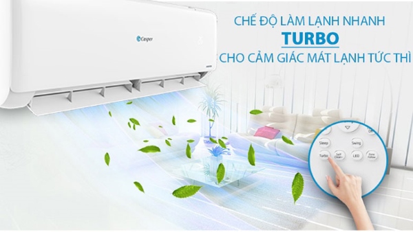 Casper Inverter 1 chiều TC-09IS35 được trang bị chế độ Turbo