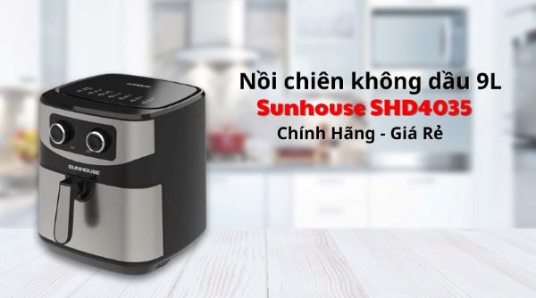 Mua Nồi chiên không dầu 9L Sunhouse SHD4035 chính hãng tại Viettelstore.vn