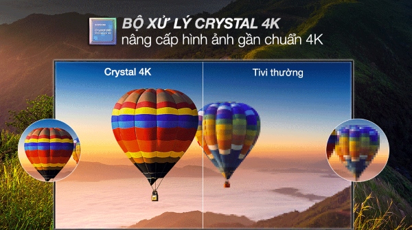 Công nghệ Dynamic Crystal Color mang đến dải màu sắc phong phú và chính xác