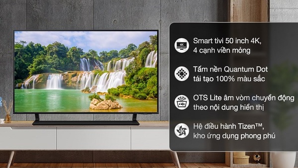 Smart Tivi Samsung QLED 4K 50 inch QA50Q60BAKXXV được nâng cấp toàn diện