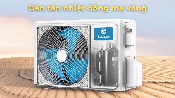 Dàn nóng được bảo vệ bởi lớp vỏ ngoài chắc chắn