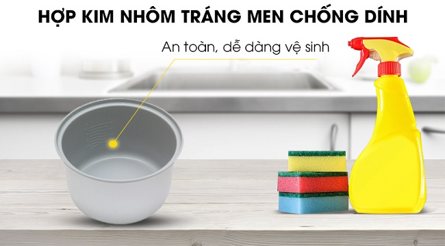 Sử dụng chất liệu an toàn cho sức khỏe, dễ vệ sinh