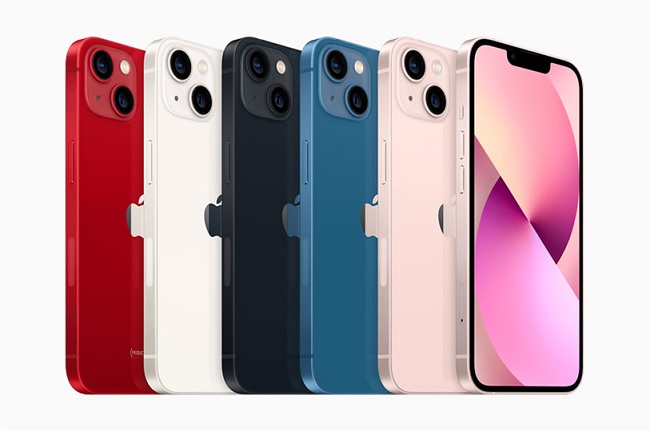Các tùy chọn màu sắc của iPhone 13