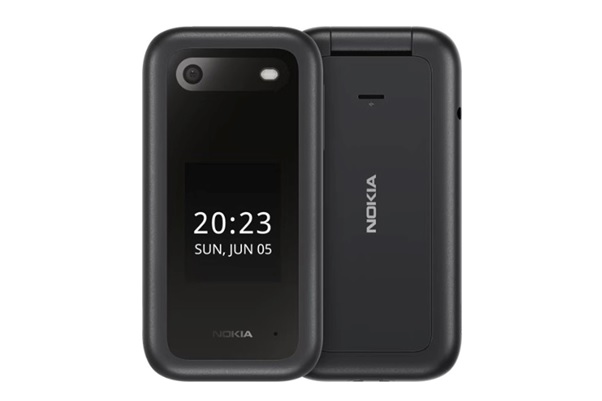 Mặt trước và mặt sau của Nokia 2660 Flip