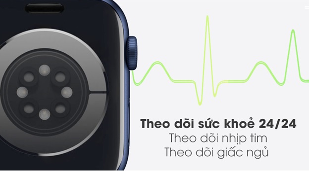 Theo dõi sức khỏe 24/24 với Với Apple Watch Series 6
