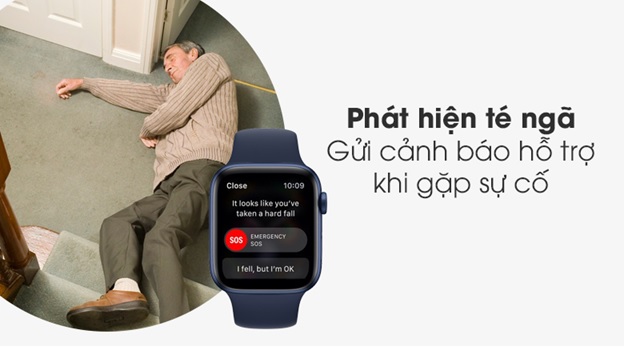 Apple Watch Series 6 GPS 44mm an toàn hơn cho người cao tuổi